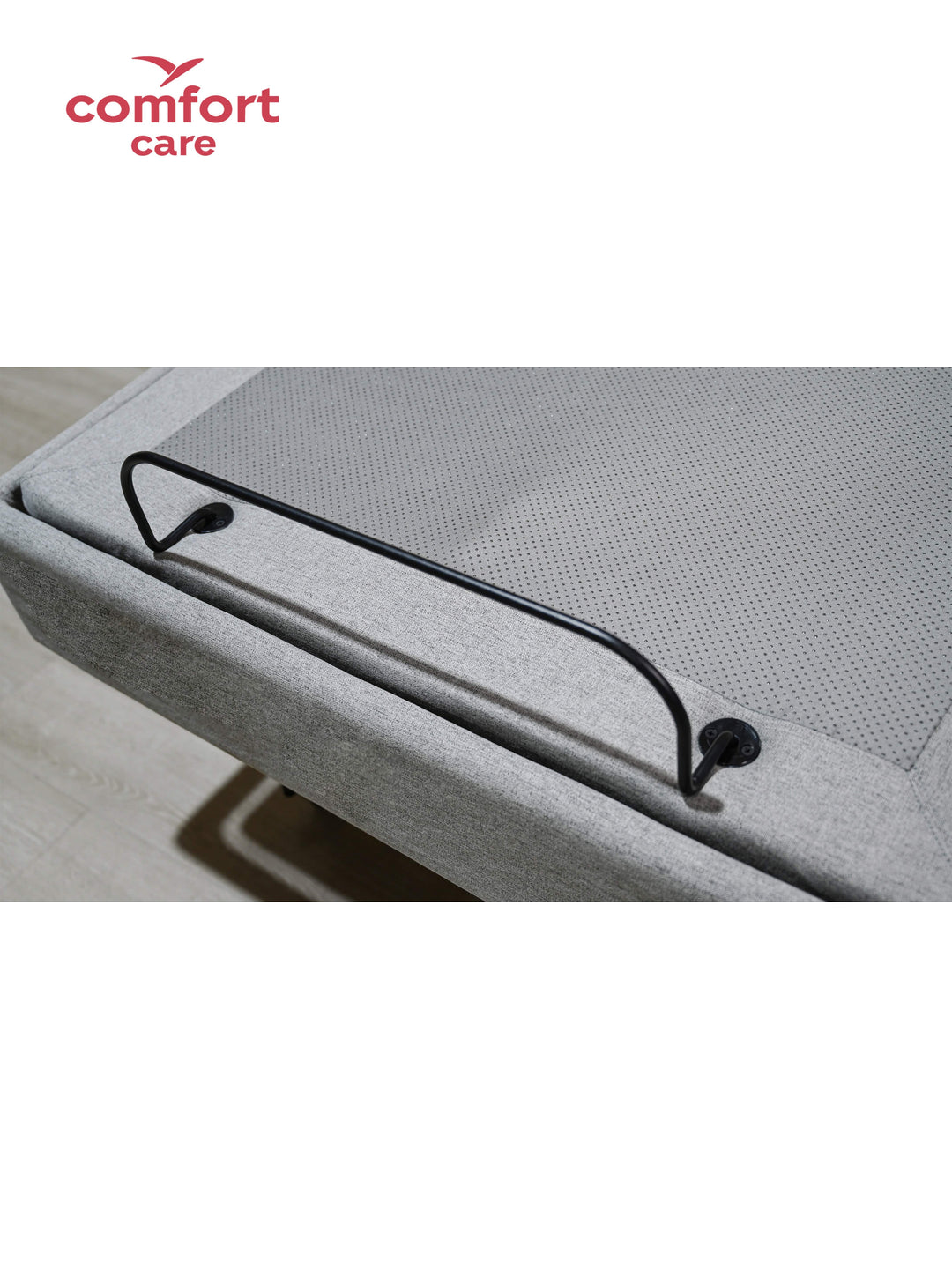 Comfort Care Dreame Lo-Lo electric adjustable bed by Pinnacle with a sleek design and adjustable head and foot positions.
