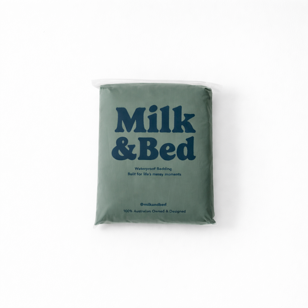 Milk &amp; Bed Waterproof Fitted Sheet – Forest | Cot