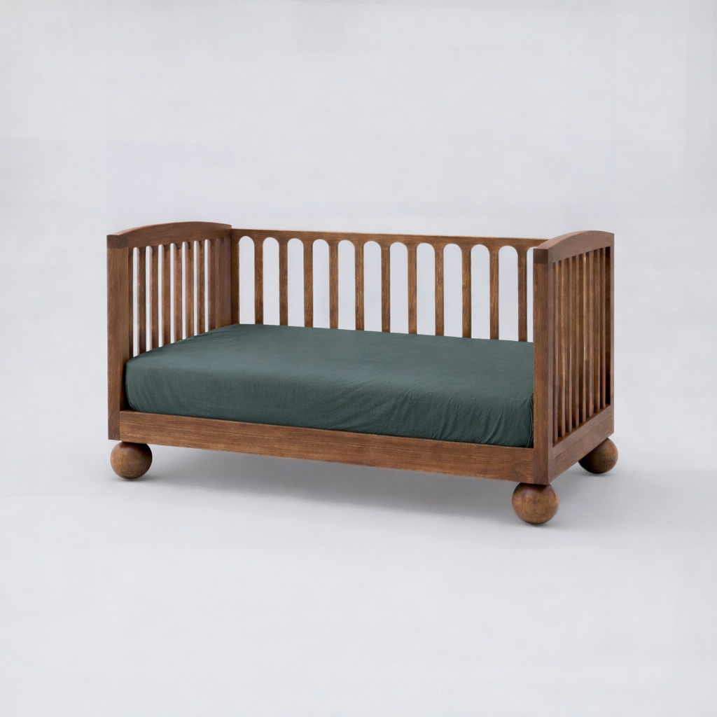 Milk &amp; Bed Waterproof Fitted Sheet – Forest | Cot
