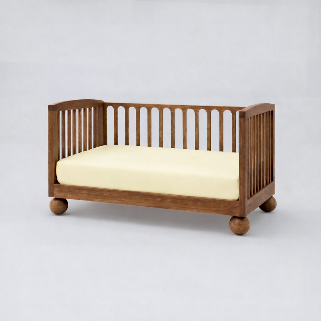 Milk &amp; Bed Waterproof Fitted Sheet – Butter | Cot