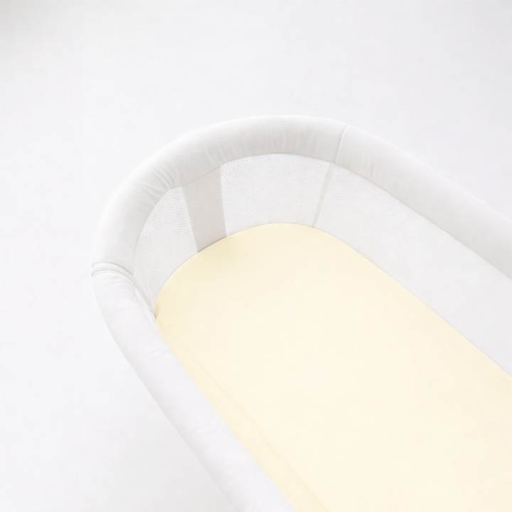 Milk &amp; Bed Waterproof Fitted Sheet – Butter | Bassinet