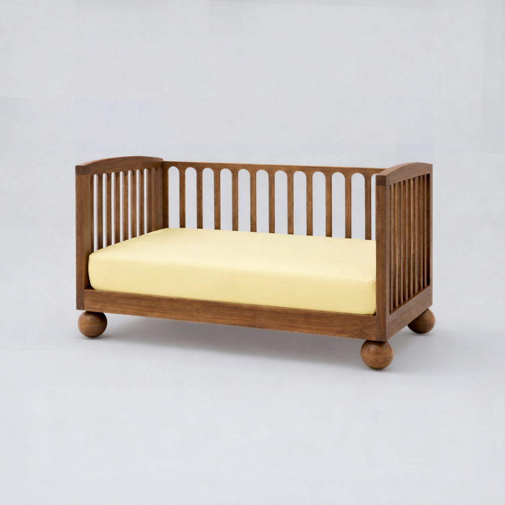 Milk &amp; Bed Waterproof Fitted Sheet – Lemon | Cot