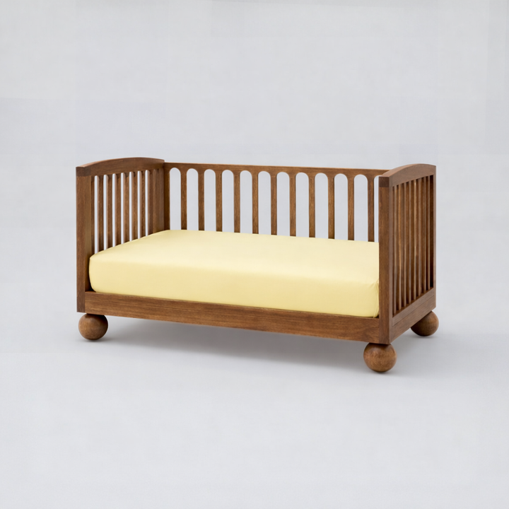 Milk &amp; Bed Waterproof Fitted Sheet – Lemon | Cot