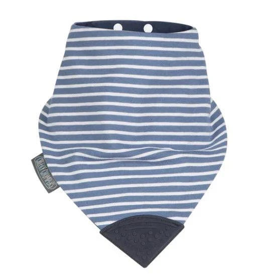 Navy and striped Brolly Bandana CC small adult adaptive clothing by Brolly Sheets, designed for comfort and style.