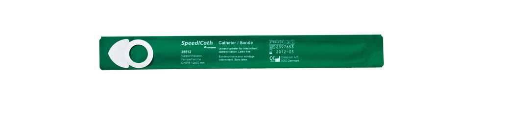 Coloplast SpeediCath Female catheter, 20cm length, designed for discreet and hygienic urinary self-catheterization.