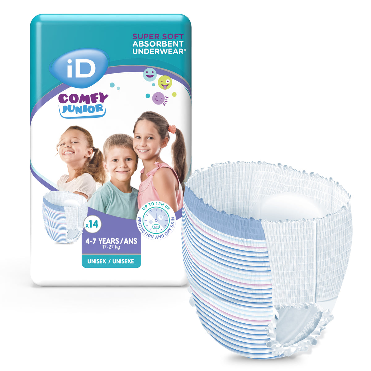 iD Comfy Junior Pants 4-7 years (17-27kg) 14 x 8 - Day & Night HealthCare