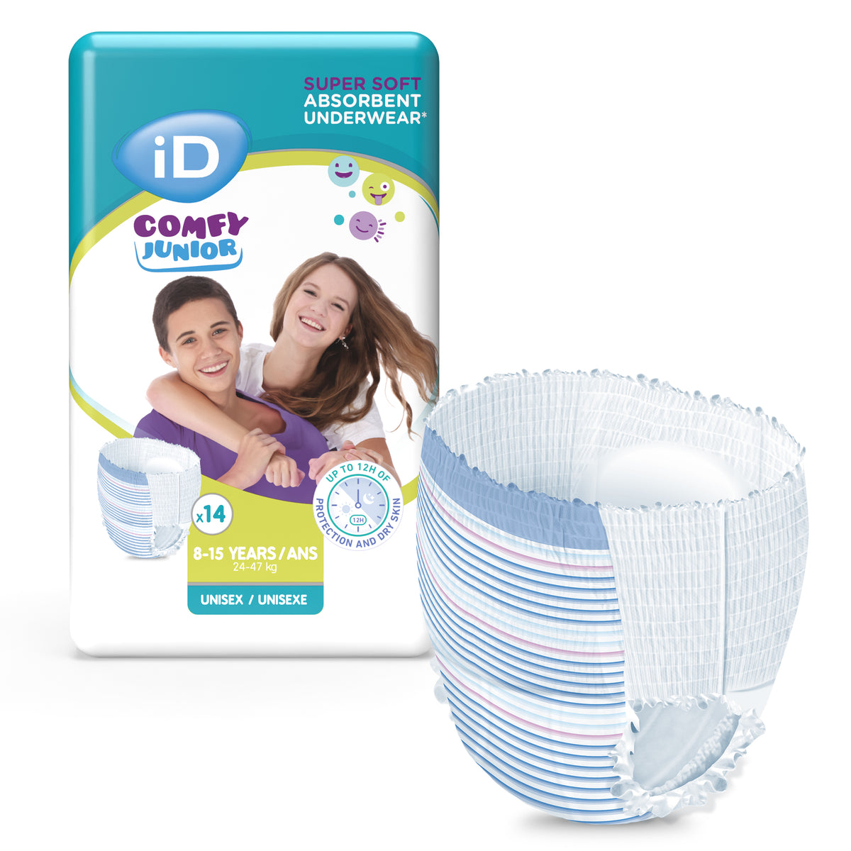 iD Comfy Junior Pants 8-11yrs (25-37 kg) 14 x 8 - Day & Night HealthCare