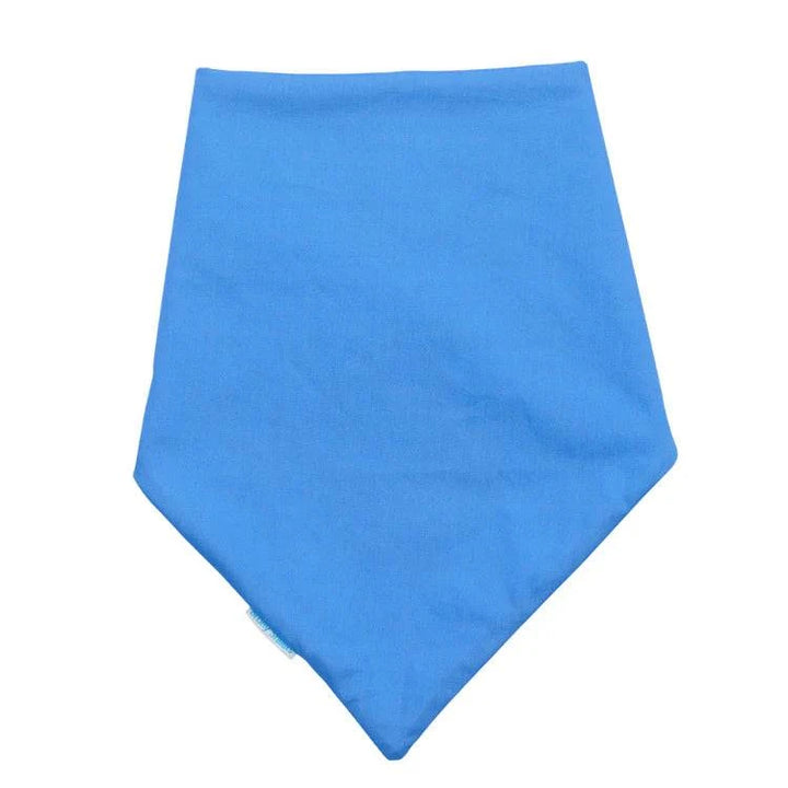 Denim blue cotton bandana for children by Incare Supports, a versatile piece of adaptive clothing for kids.