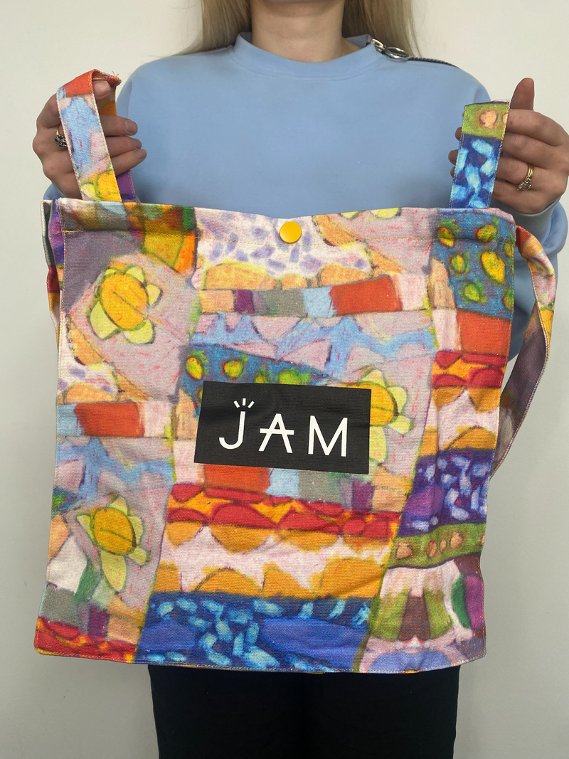 JAM the Label Tote Bag - Mango Lines