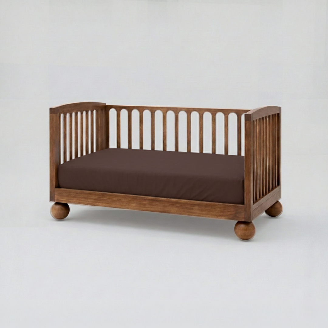 Waterproof Fitted Sheet | Cot | Espresso - Milk&amp;Bed