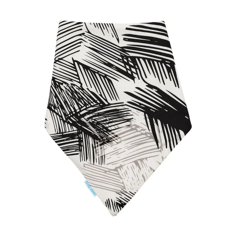 Child wearing a Brolly Cotton Bandana by Incare Supports, an adaptive clothing accessory with a colorful, soft fabric design.