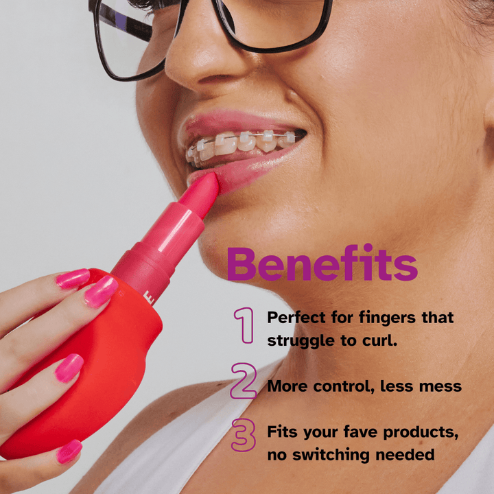 By Storm Beauty Adaptive Beauty Tool bundle for effortless makeup application, showcasing versatile accessories in use.