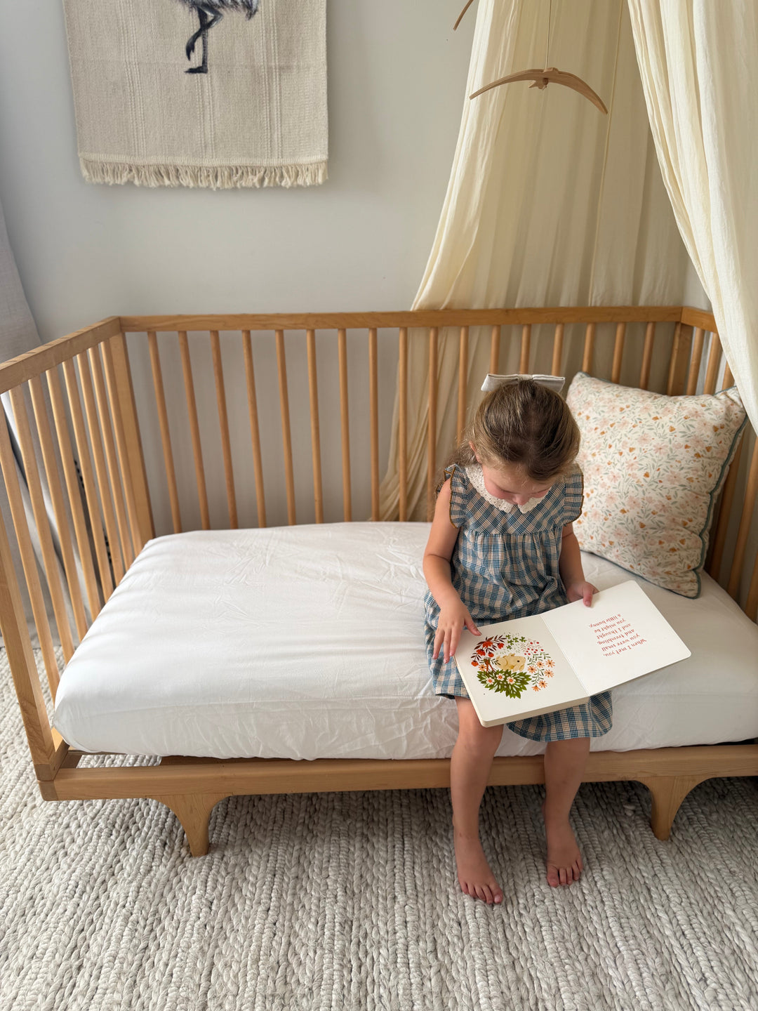 Milk &amp; Bed Waterproof Fitted Sheet – Milk | Cot