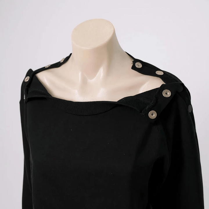 JAM the Label zip access jumper in a stylish design, showcasing its fabric texture and zip detail.