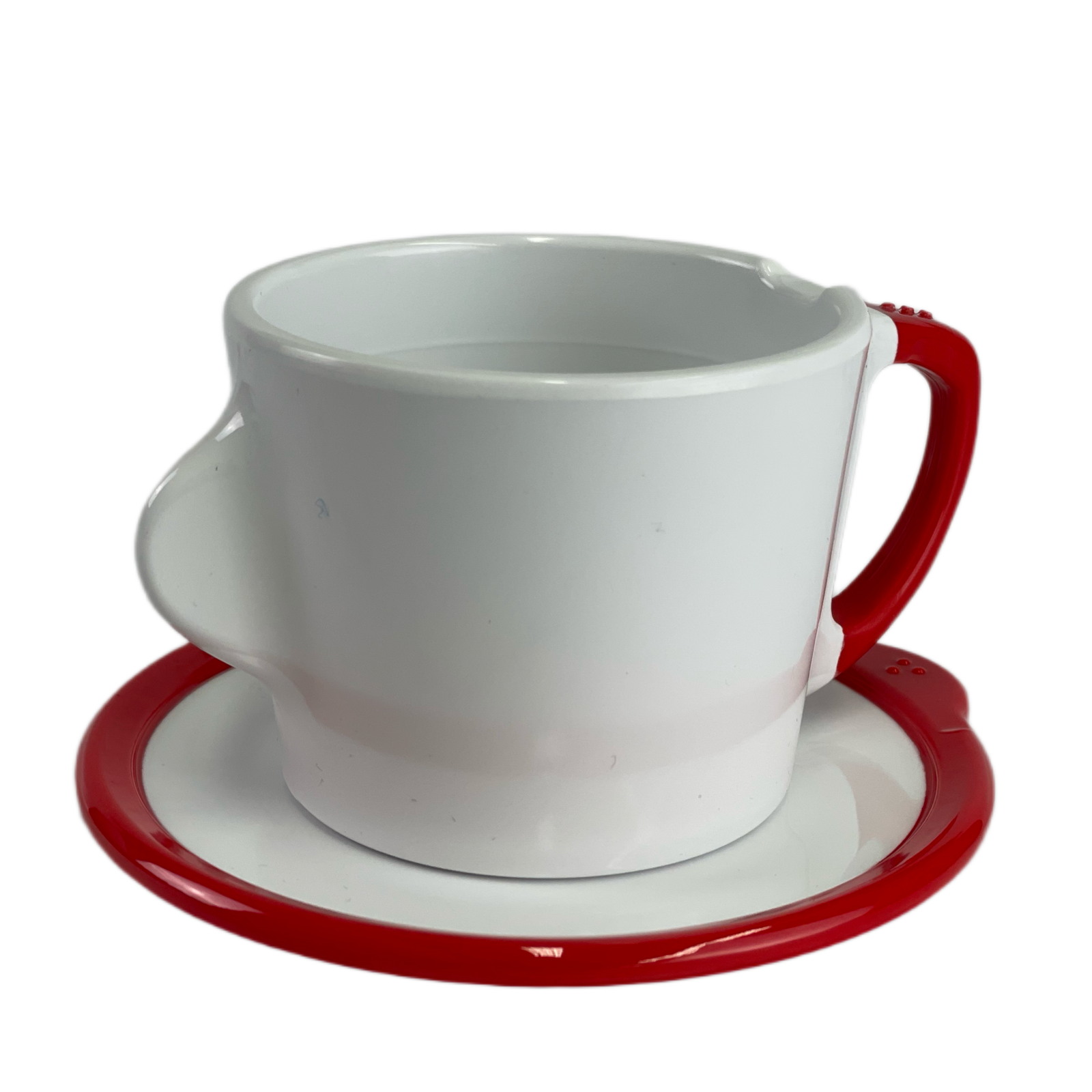 Euroswift OMNI 2-piece adaptive tea cup set with ergonomic handles and spill-proof design for easy drinking.
