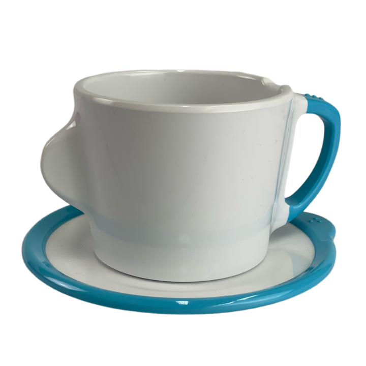 Euroswift OMNI 2-piece adaptive tea cup set with ergonomic handles and spill-proof design for easy drinking.