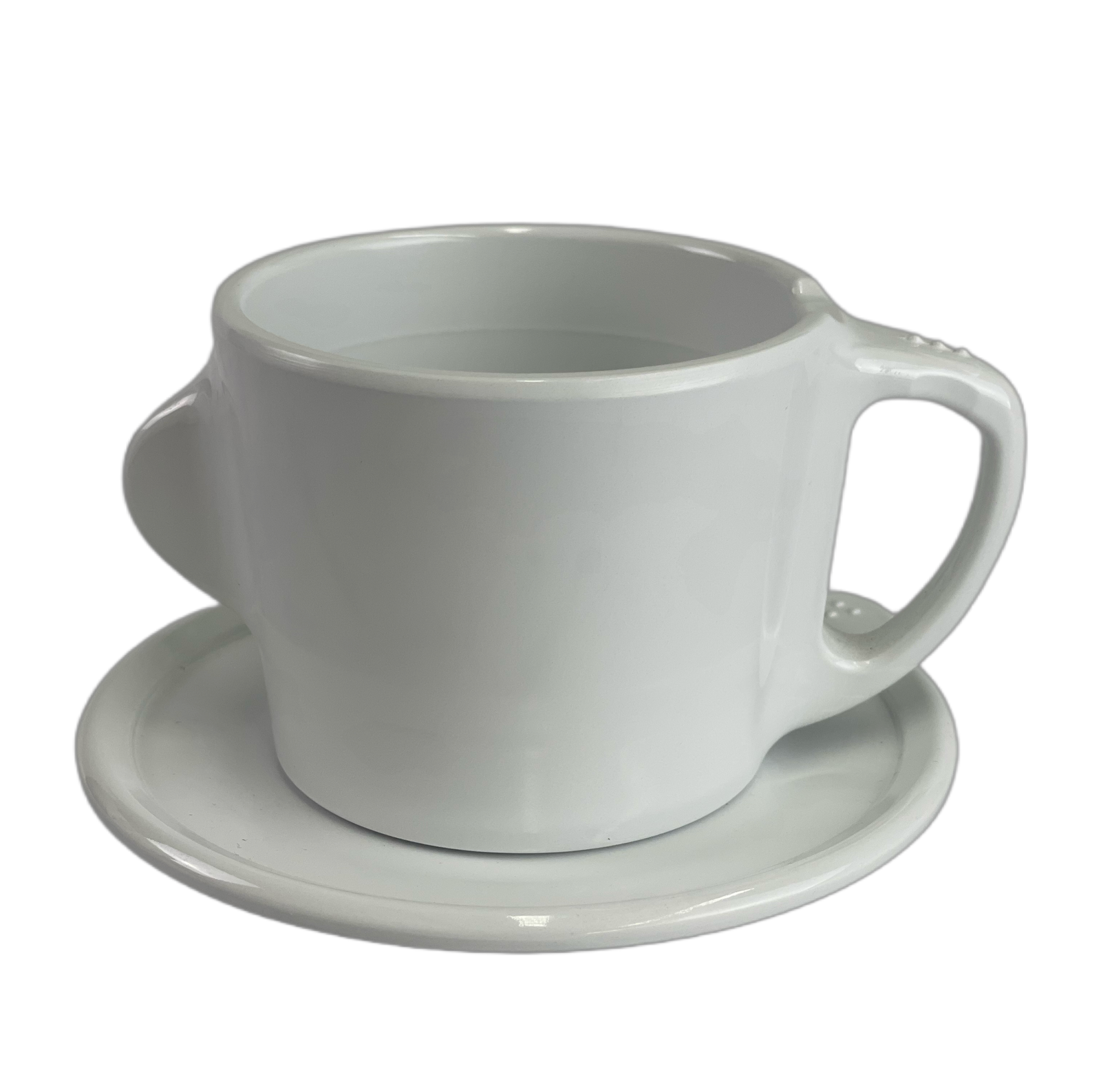 EuroSwift OMNI 2-piece adaptive tea cup set, portable accessories with ergonomic design for easy gripping and drinking.