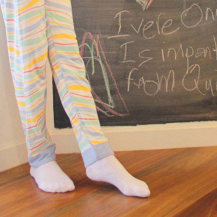 Colorful Sanguine Crew kids socks featuring fun patterns, perfect for everyday wear and comfort for children's feet.