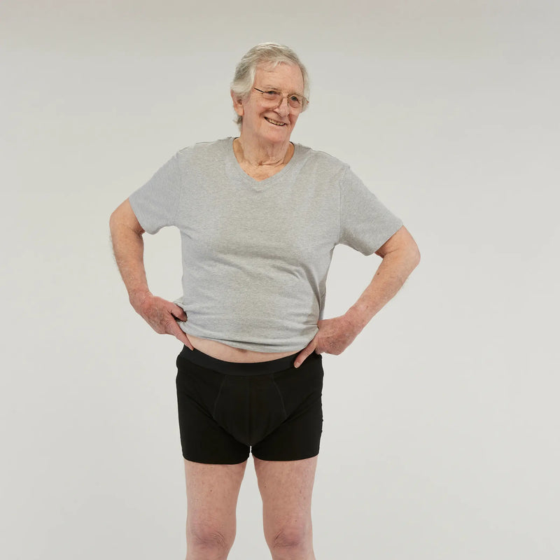 Elderly man wearing StayDry men&