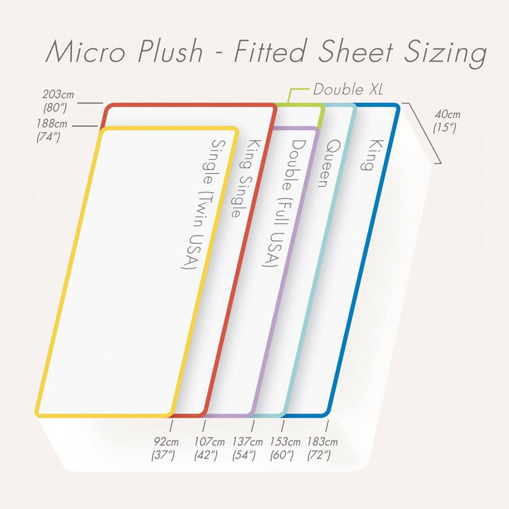 Conni Micro-Plush waterproof fitted sheet in micro-plush fabric, showing its snug fit and soft, durable material.