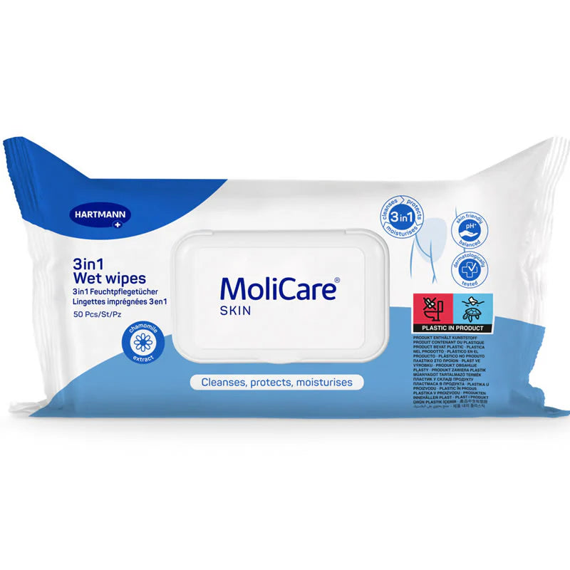 MoliCare Skin 3in1 Wet Wipes