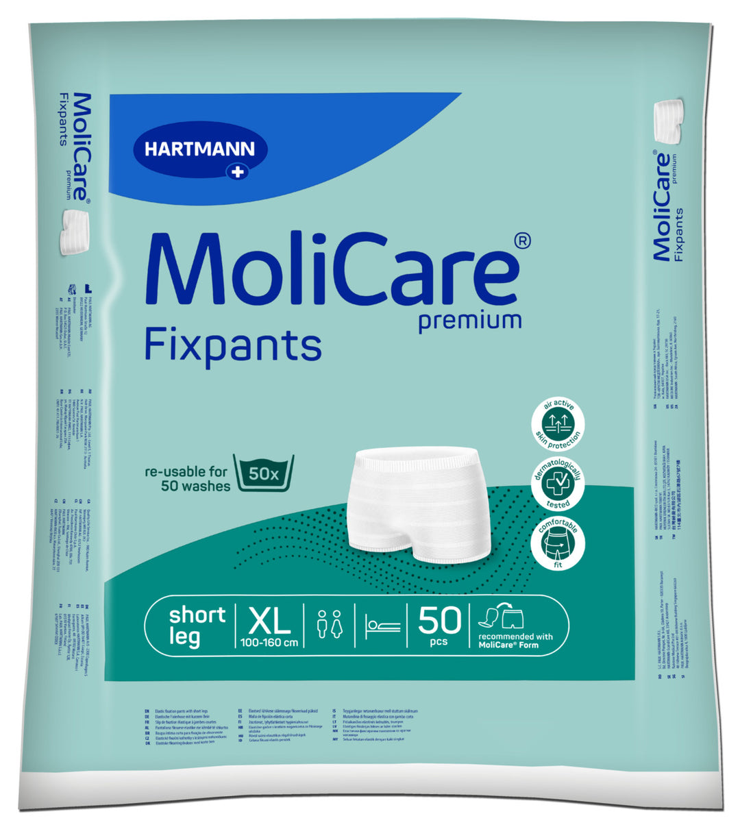Package of MoliCare Fixpants by Hartmann on a white background
