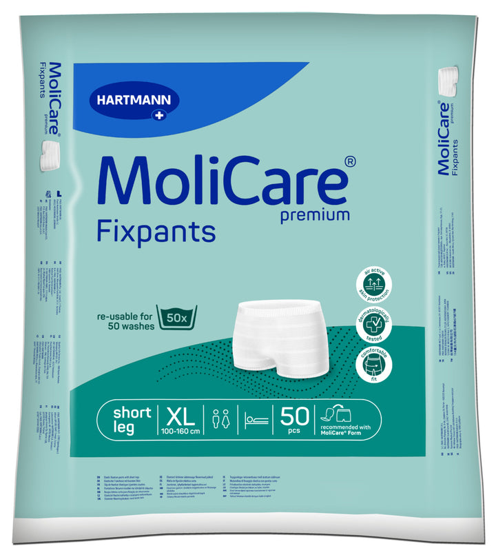Package of MoliCare Fixpants by Hartmann on a white background