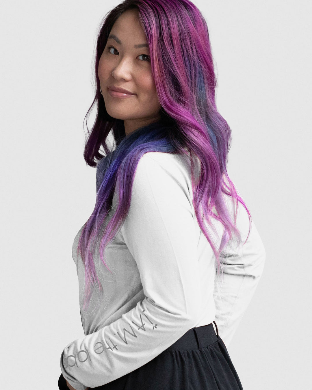Long sleeve shirt by JAM the Label featuring a simple design, made from soft fabric, shown on a plain background.
