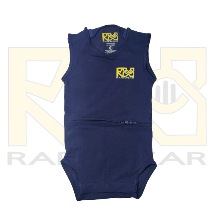 Kids' RareWear OneEase Adaptive Bodysuit featuring a comfortable design and easy access for dressing.