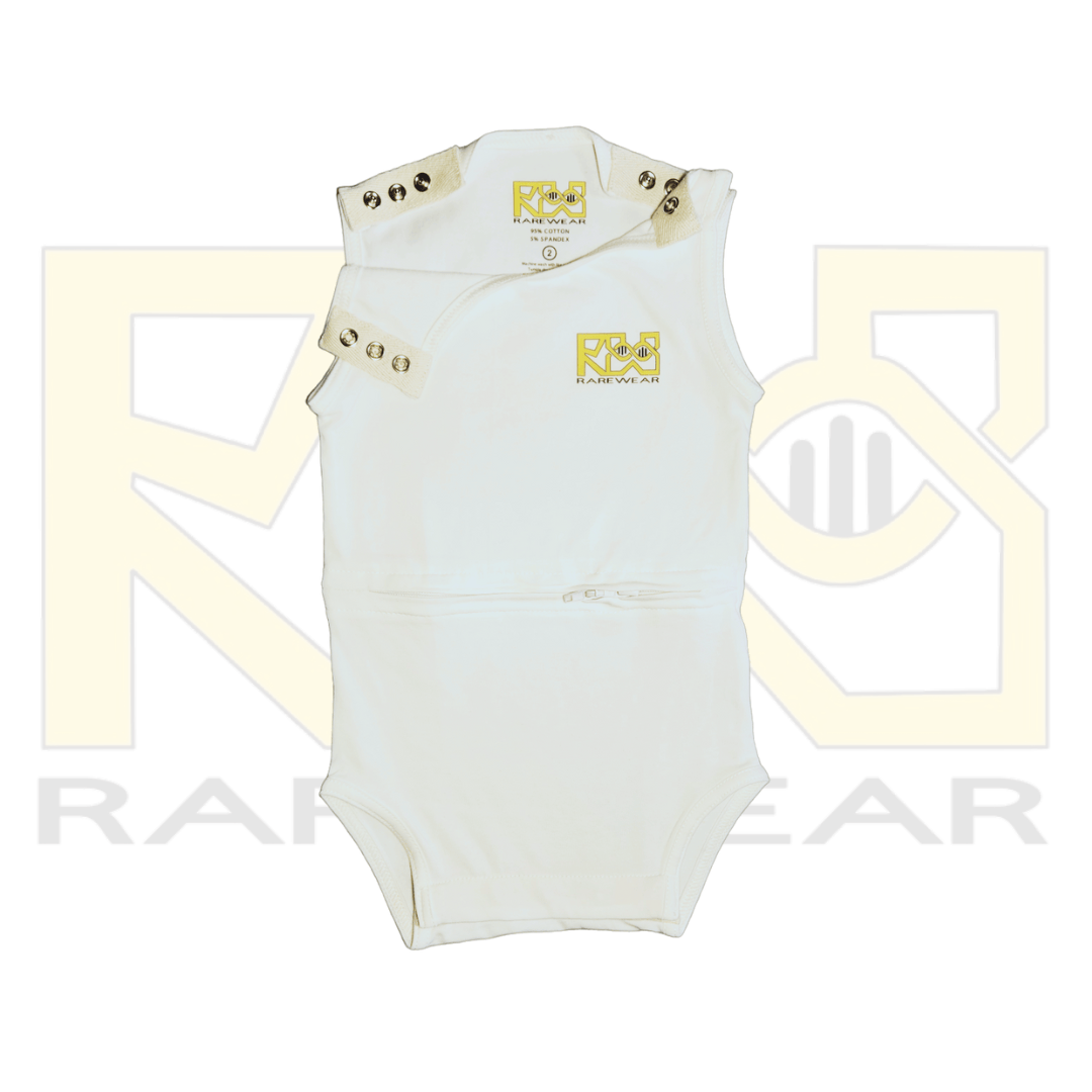 Kids' RareWear OneEase Adaptive BodySuit in soft fabric, featuring a comfortable fit and easy access design.