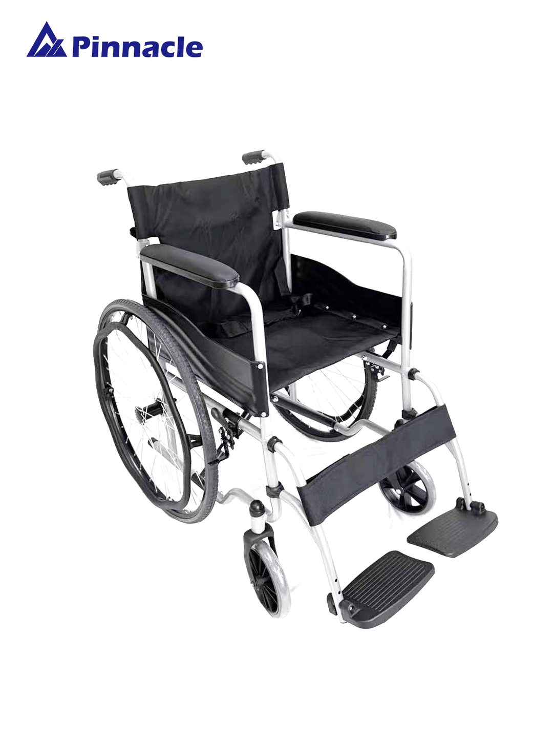 Pinnacle Swift self-propelling wheelchair with ergonomic design and comfortable seating for enhanced mobility.