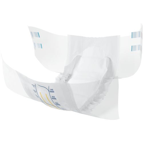 Abena Slip M4 Premium blue continence pad with 3600 ml absorbency, for waist sizes 70-110 cm, designed for adult incontinence.