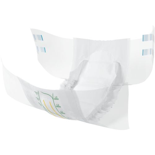 Abena Slip L3 Premium Green incontinence pad with 3400 ml capacity, shown in size 100–150 cm, designed for continence care.