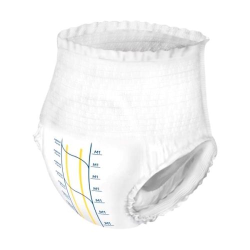 Blue Abena Pants M1 continence pad with 1400 ml capacity, size 80–110 cm, shown in the image.
