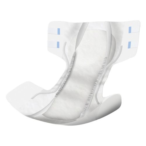 Abena Slip Basic M2 blue incontinence pad with 2300ml capacity, size 70–110cm, shown in blue with absorbent core.