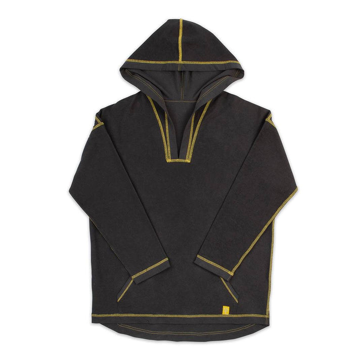 Sanguine Crew adults hoodie in soft fabric with a relaxed fit, featuring a front pocket and drawstring hood.