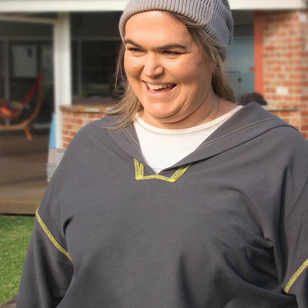 Sanguine Crew adults hoodie in a cozy fabric, featuring a classic design and adjustable drawstring hood.