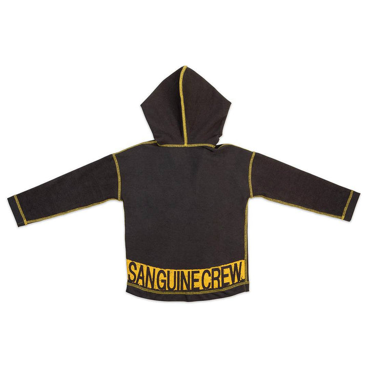 Sanguine Crew kids hoodie in vibrant color, featuring a cozy design and front pocket, perfect for casual wear.