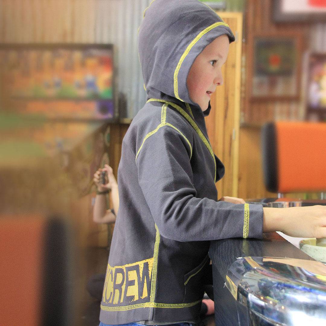 Sanguine Crew kids hoodie in vibrant colors, featuring a comfortable fit and stylish design for active youth wear.