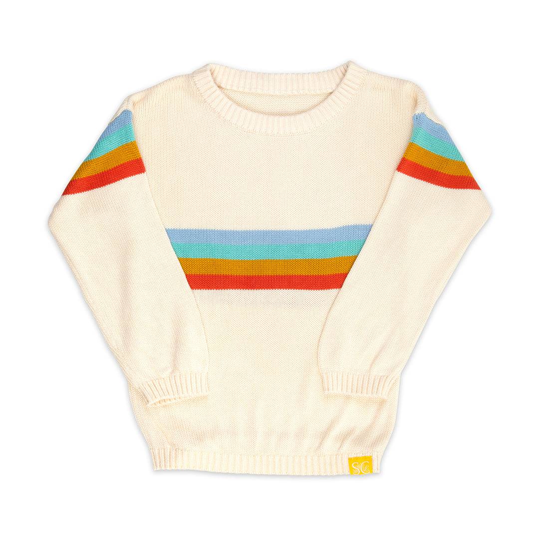 Sanguine Crew kids bamboo knit jumper in soft fabric with a classic crew neck design, perfect for comfortable wear.