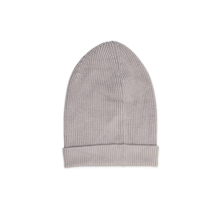 Sanguine Crew bamboo knitted beanie in a cozy, textured design, featuring a folded brim and soft, eco-friendly fabric.