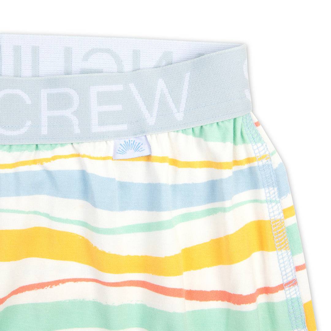 Kids bamboo lounge shorts in soft fabric, featuring a relaxed fit by Sanguine Crew, perfect for casual comfort.