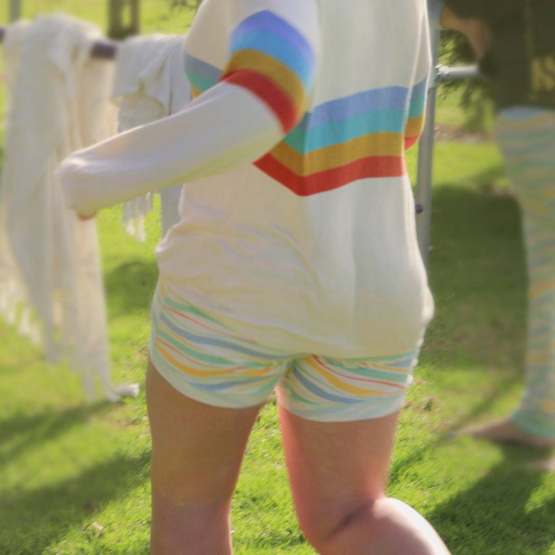 Sanguine Crew bamboo lounge shorts for adults, featuring a relaxed fit and soft fabric in a stylish design.