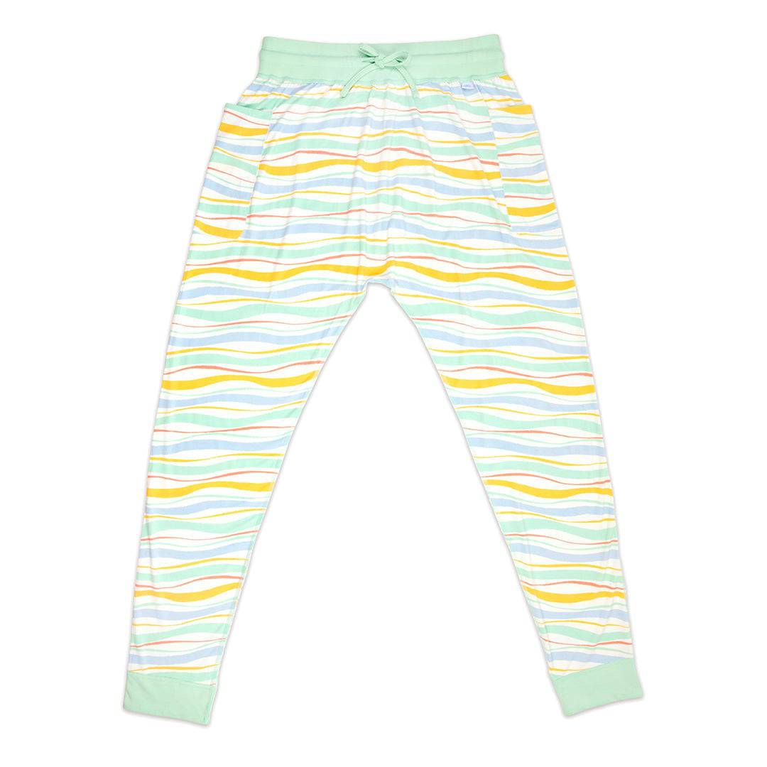 Sanguine Crew bamboo lounge pants for adults, featuring a comfortable and relaxed fit in a soft fabric.