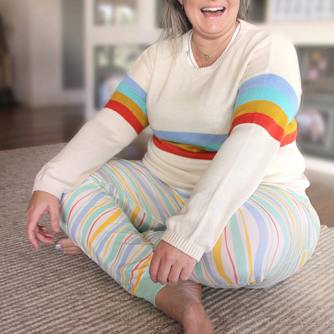 Sanguine Crew bamboo lounge pants for adults, featuring a comfortable fit and soft fabric in a relaxed style.