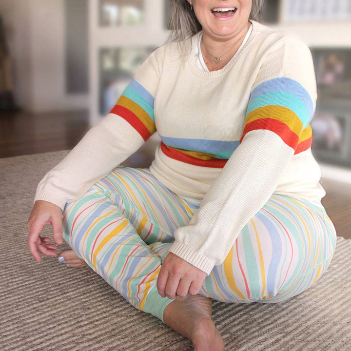 Sanguine Crew bamboo lounge pants for adults, featuring a comfortable fit and soft fabric in a relaxed style.