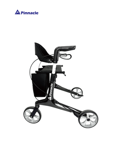 Pinnacle Ultraflex Rollator with adjustable handles and a lightweight frame for easy mobility and support.