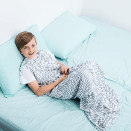 Summer Snuggly adaptive sleeping bag by Snuggle Bags by Ellie, featuring a soft fabric and adjustable design for comfort.