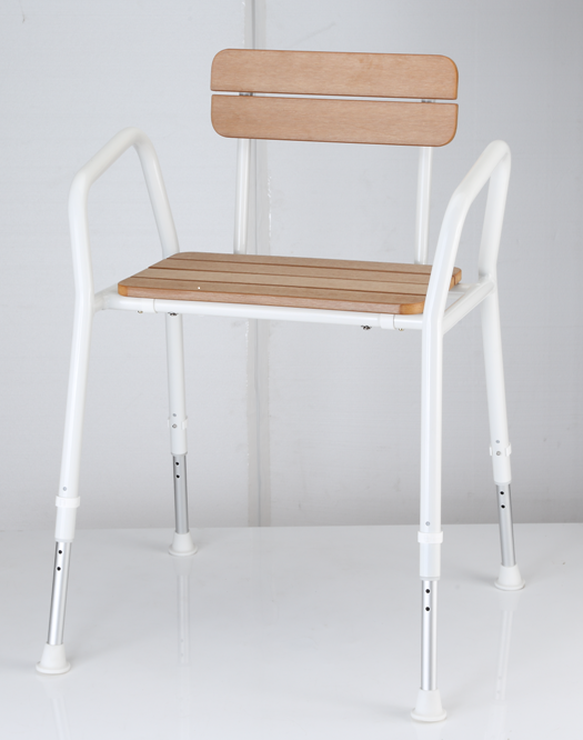 Max Mobility Delta C45-T HD Shower Chair with Timber Look Seat