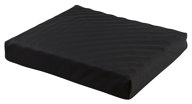 Quintro Healthcare Max Mobility wheelchair cushion with convoluted PU foam and gel for added comfort and pressure relief.